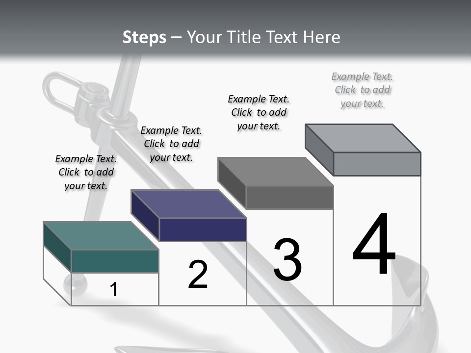 Rendered Iron Anchor PowerPoint Template