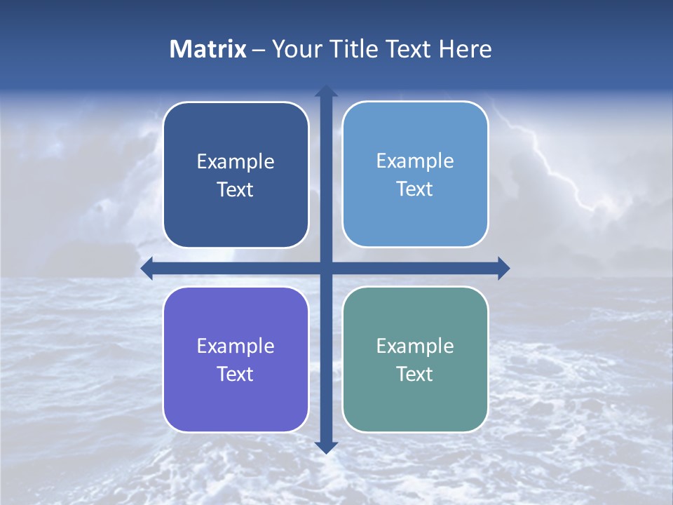A Storm Is Coming Over The Ocean Powerpoint Template PowerPoint Template