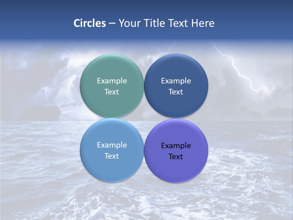 A Storm Is Coming Over The Ocean Powerpoint Template PowerPoint Template