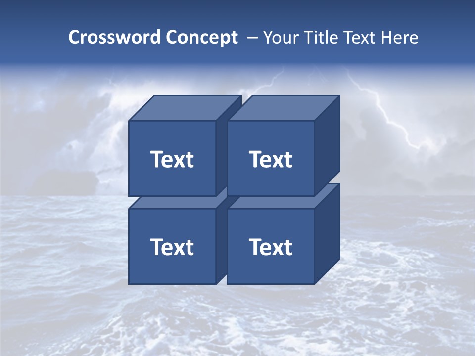 A Storm Is Coming Over The Ocean Powerpoint Template PowerPoint Template