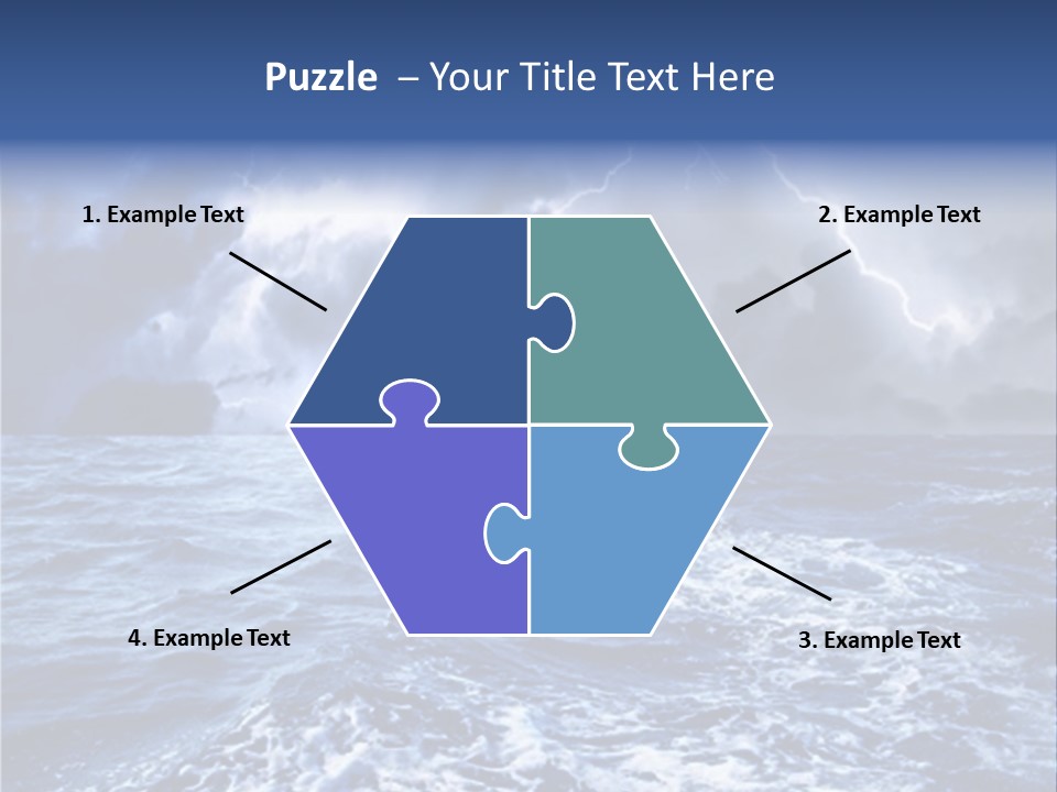 A Storm Is Coming Over The Ocean Powerpoint Template PowerPoint Template