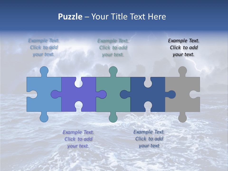 A Storm Is Coming Over The Ocean Powerpoint Template PowerPoint Template