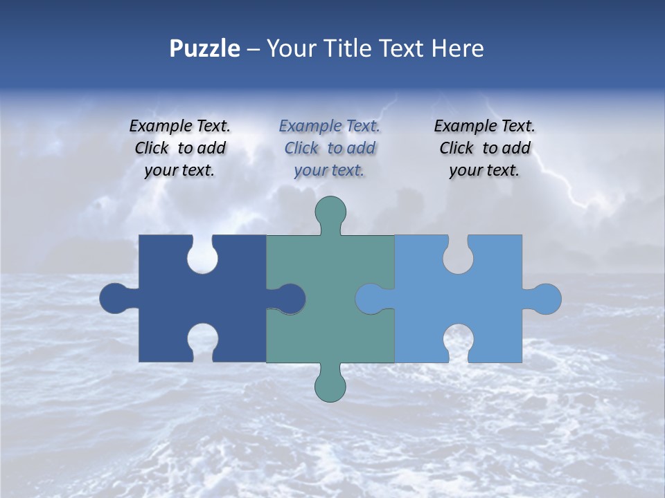 A Storm Is Coming Over The Ocean Powerpoint Template PowerPoint Template