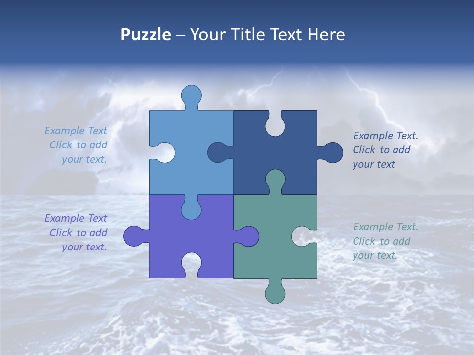 A Storm Is Coming Over The Ocean Powerpoint Template PowerPoint Template