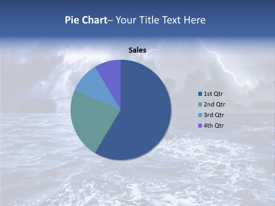 A Storm Is Coming Over The Ocean Powerpoint Template PowerPoint Template