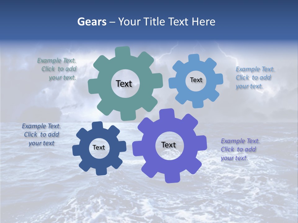 A Storm Is Coming Over The Ocean Powerpoint Template PowerPoint Template