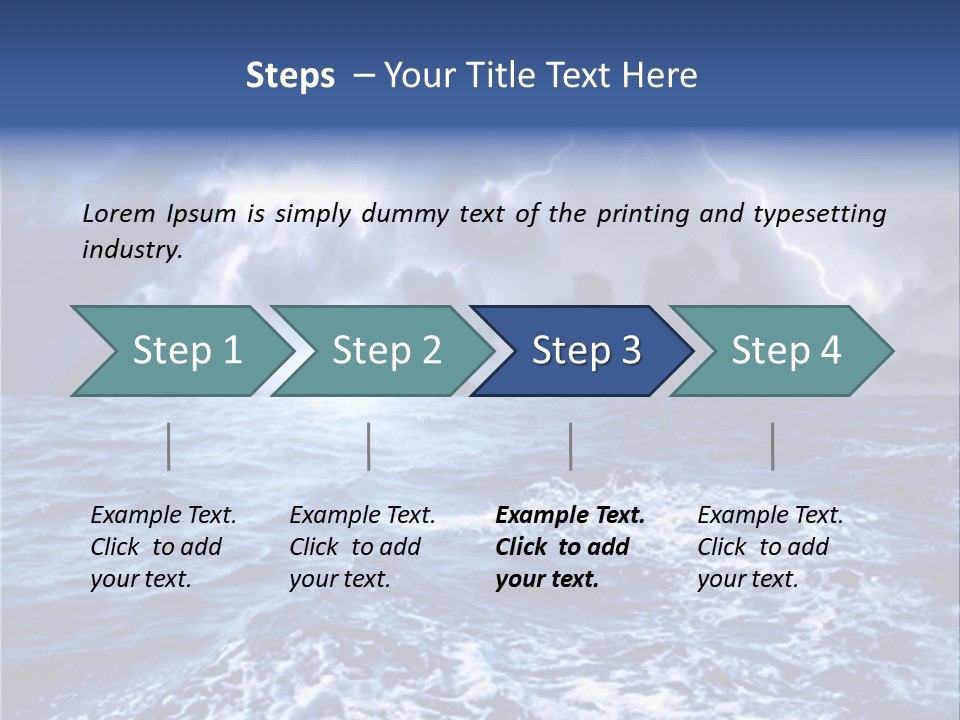 A Storm Is Coming Over The Ocean Powerpoint Template PowerPoint Template