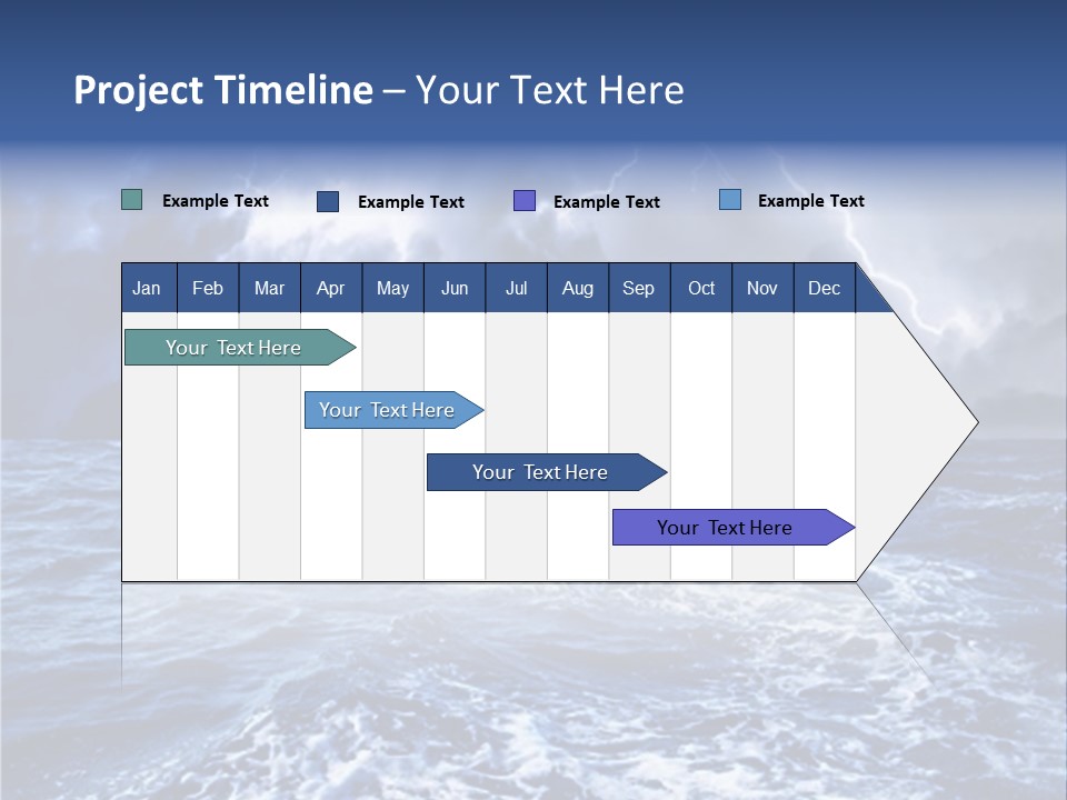 A Storm Is Coming Over The Ocean Powerpoint Template PowerPoint Template