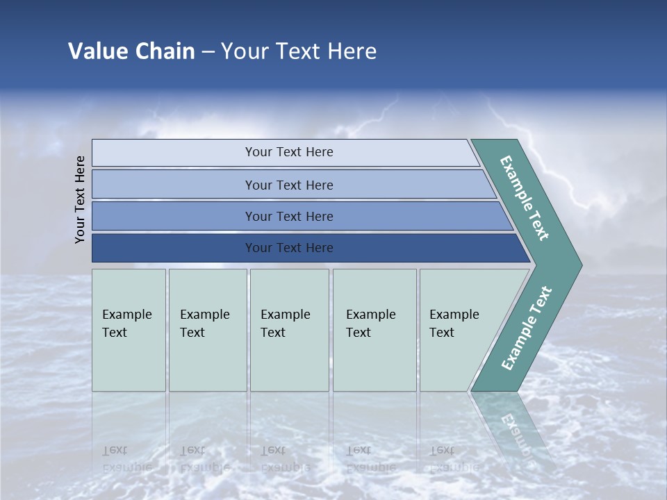 A Storm Is Coming Over The Ocean Powerpoint Template PowerPoint Template