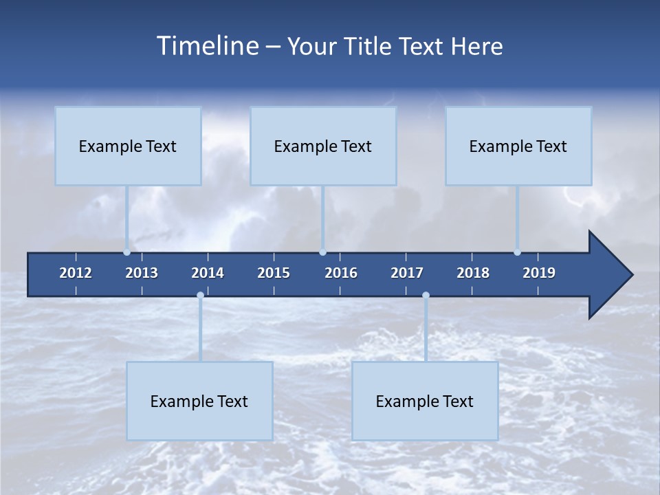 A Storm Is Coming Over The Ocean Powerpoint Template PowerPoint Template