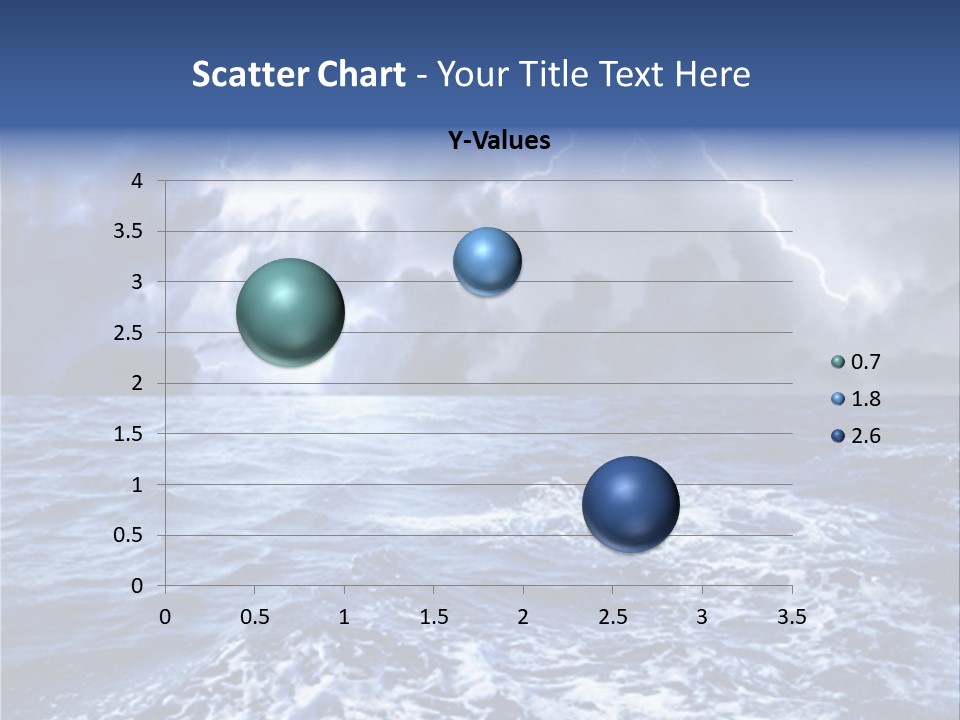 A Storm Is Coming Over The Ocean Powerpoint Template PowerPoint Template
