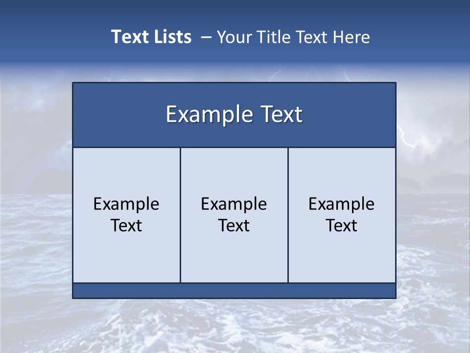 A Storm Is Coming Over The Ocean Powerpoint Template PowerPoint Template