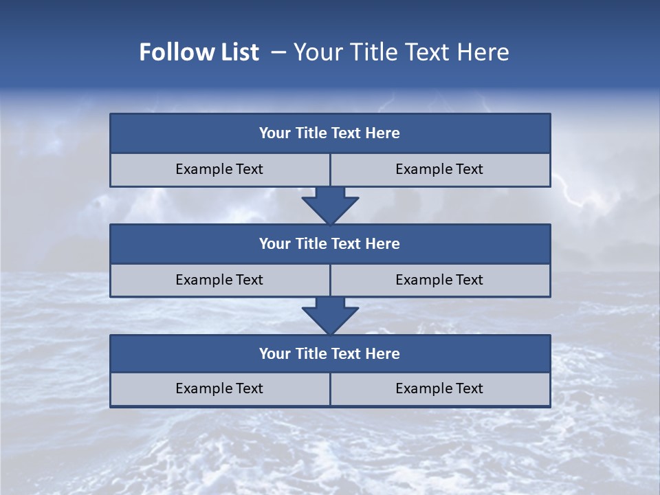 A Storm Is Coming Over The Ocean Powerpoint Template PowerPoint Template