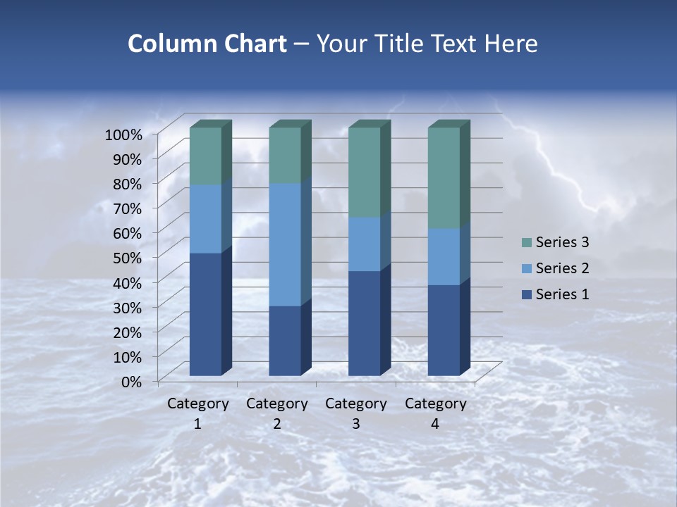 A Storm Is Coming Over The Ocean Powerpoint Template PowerPoint Template