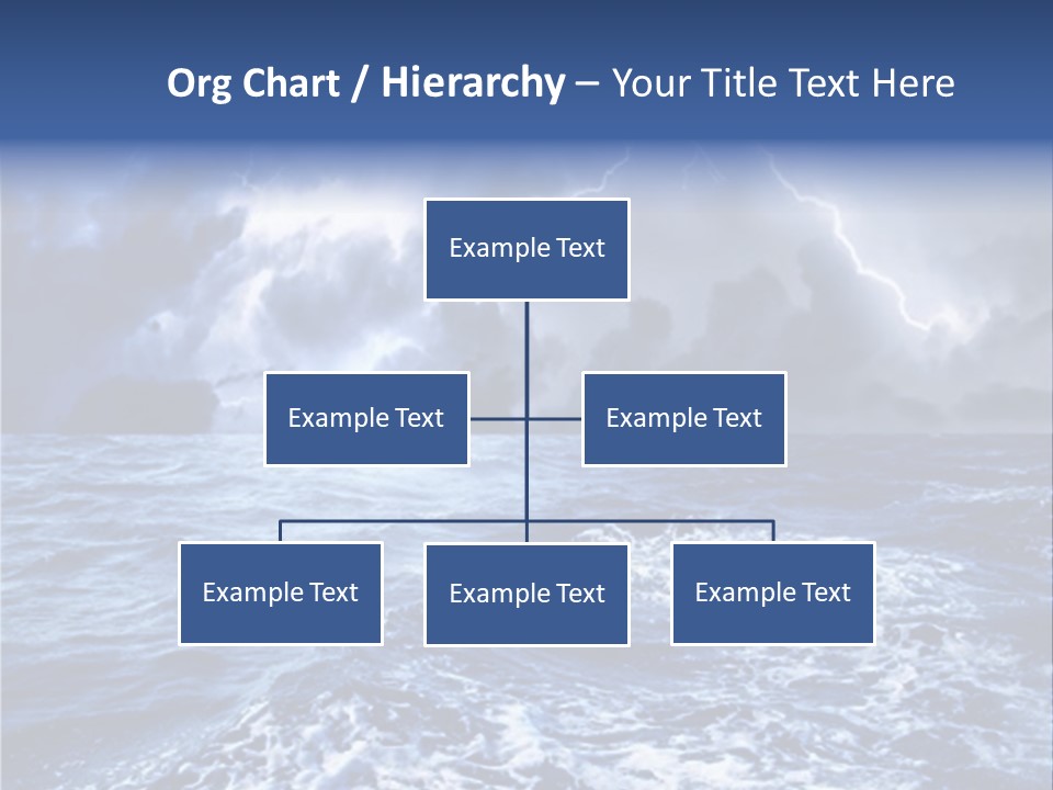 A Storm Is Coming Over The Ocean Powerpoint Template PowerPoint Template
