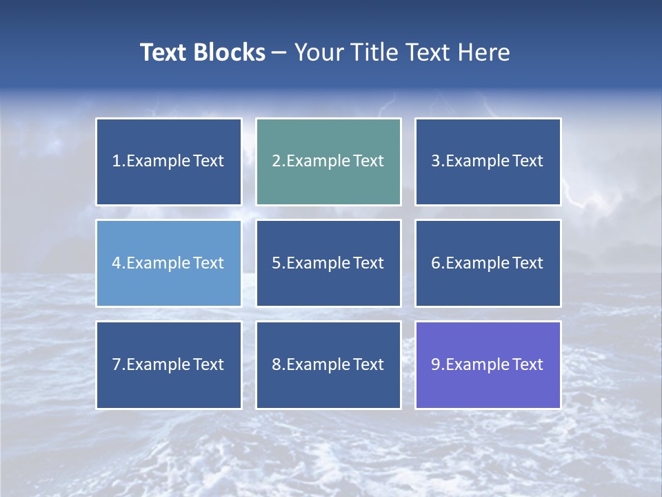 A Storm Is Coming Over The Ocean Powerpoint Template PowerPoint Template