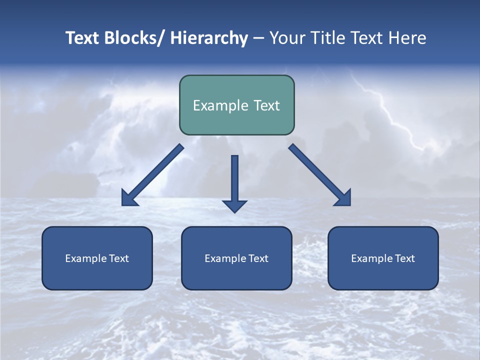 A Storm Is Coming Over The Ocean Powerpoint Template PowerPoint Template