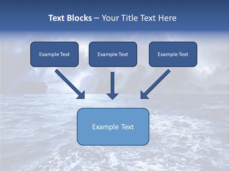 A Storm Is Coming Over The Ocean Powerpoint Template PowerPoint Template
