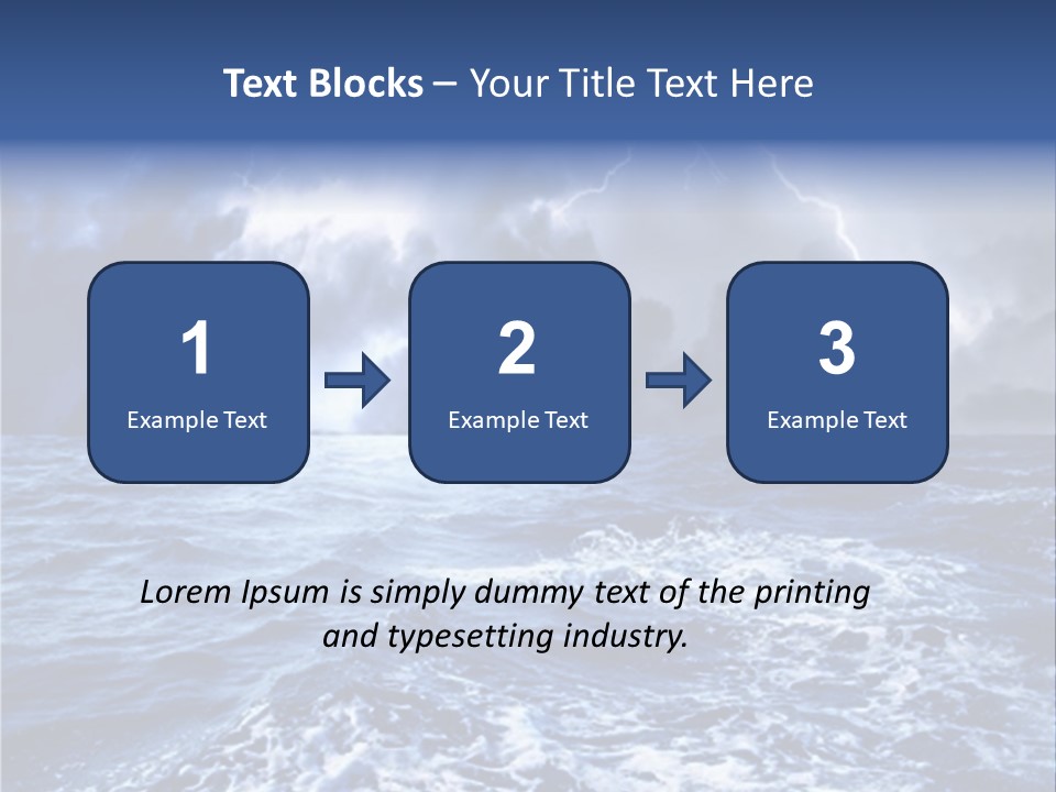 A Storm Is Coming Over The Ocean Powerpoint Template PowerPoint Template