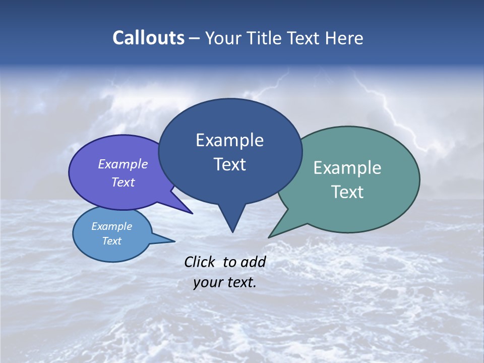 A Storm Is Coming Over The Ocean Powerpoint Template PowerPoint Template