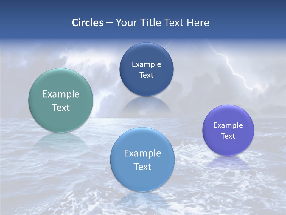 A Storm Is Coming Over The Ocean Powerpoint Template PowerPoint Template