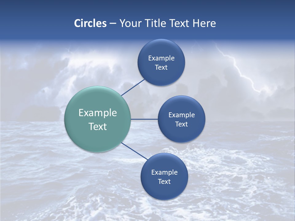 A Storm Is Coming Over The Ocean Powerpoint Template PowerPoint Template