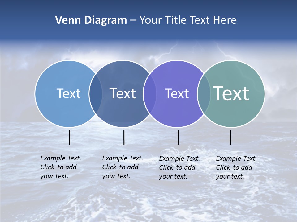A Storm Is Coming Over The Ocean Powerpoint Template PowerPoint Template