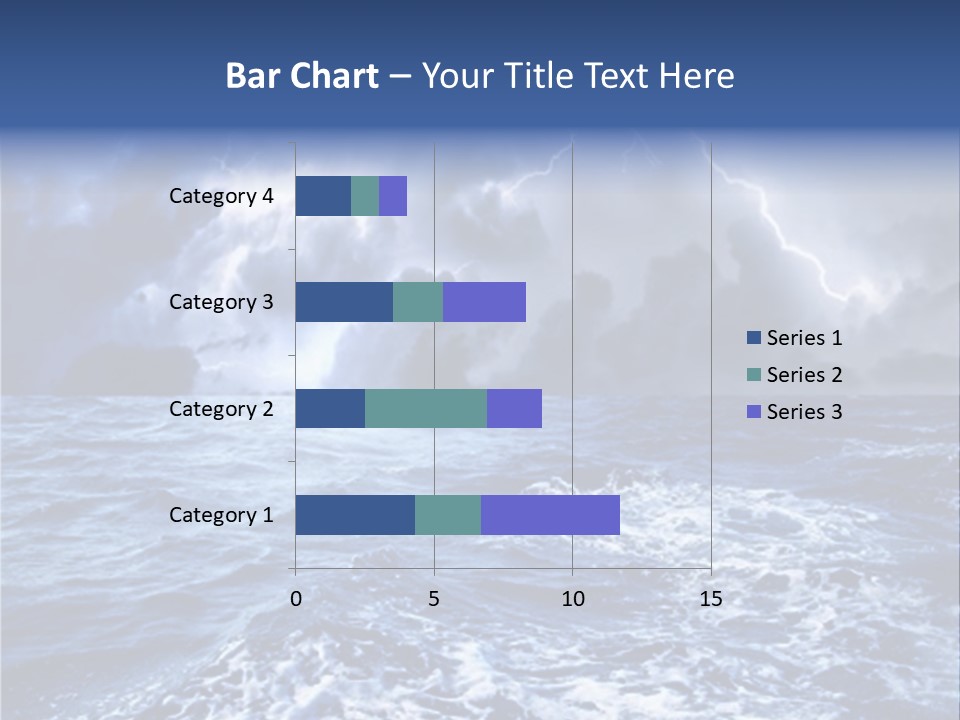 A Storm Is Coming Over The Ocean Powerpoint Template PowerPoint Template
