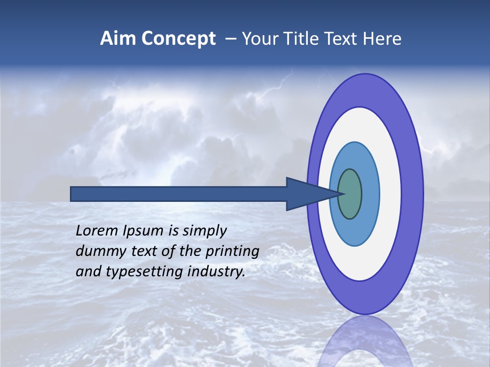 A Storm Is Coming Over The Ocean Powerpoint Template PowerPoint Template