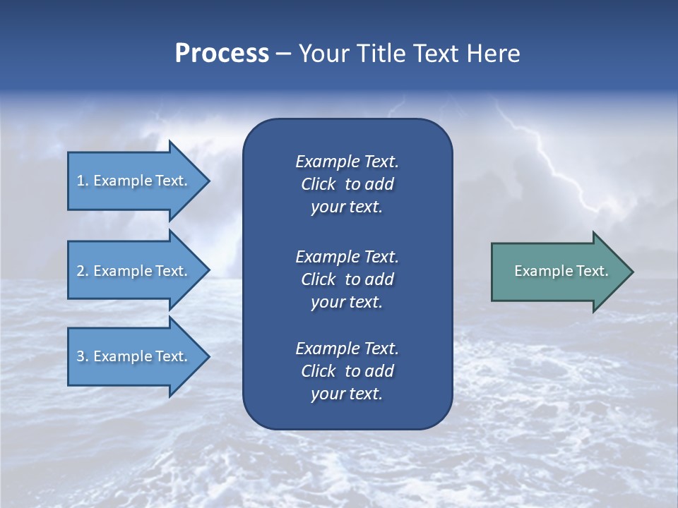 A Storm Is Coming Over The Ocean Powerpoint Template PowerPoint Template