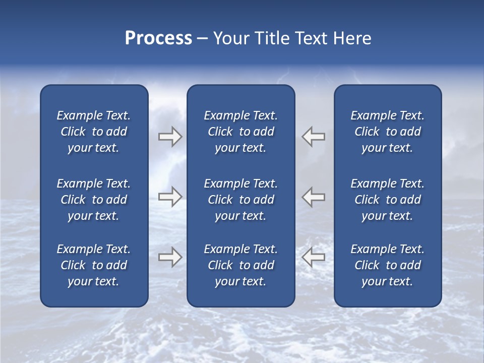 A Storm Is Coming Over The Ocean Powerpoint Template PowerPoint Template