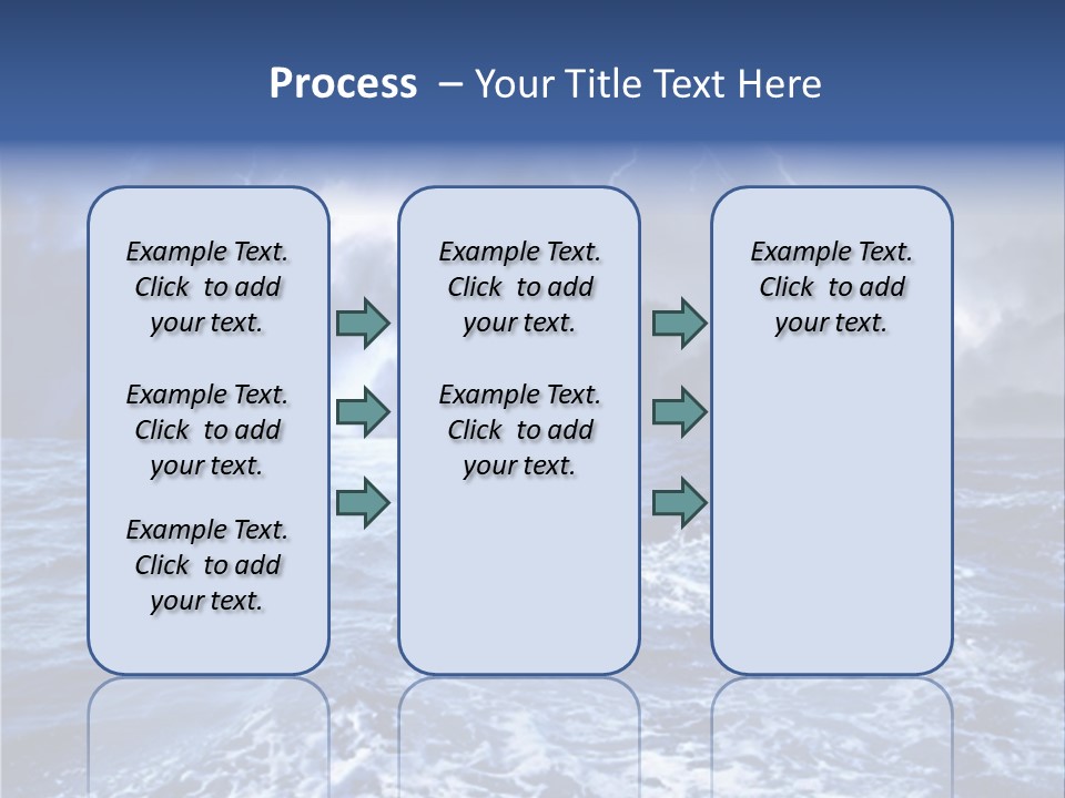 A Storm Is Coming Over The Ocean Powerpoint Template PowerPoint Template
