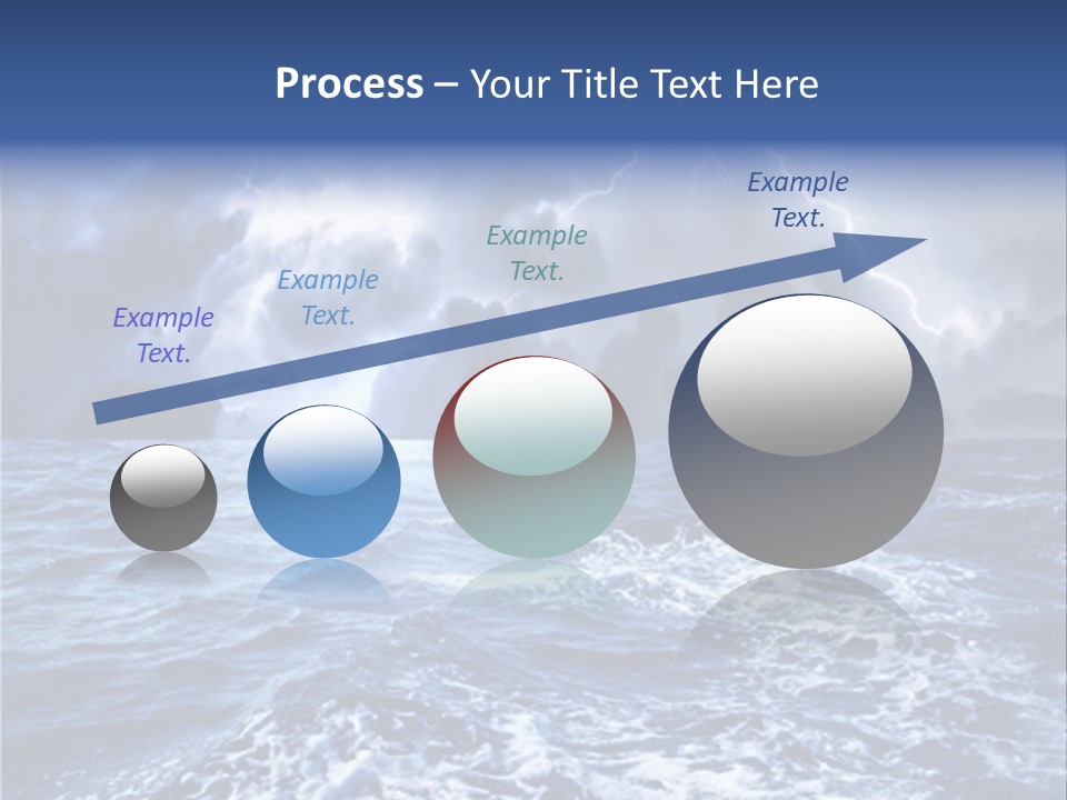A Storm Is Coming Over The Ocean Powerpoint Template PowerPoint Template
