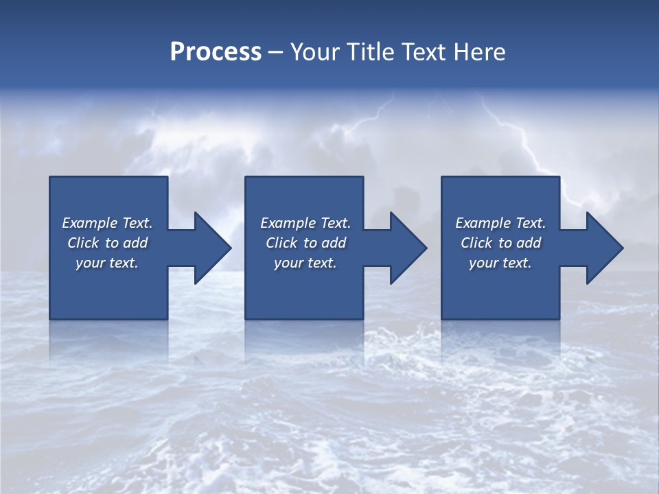 A Storm Is Coming Over The Ocean Powerpoint Template PowerPoint Template