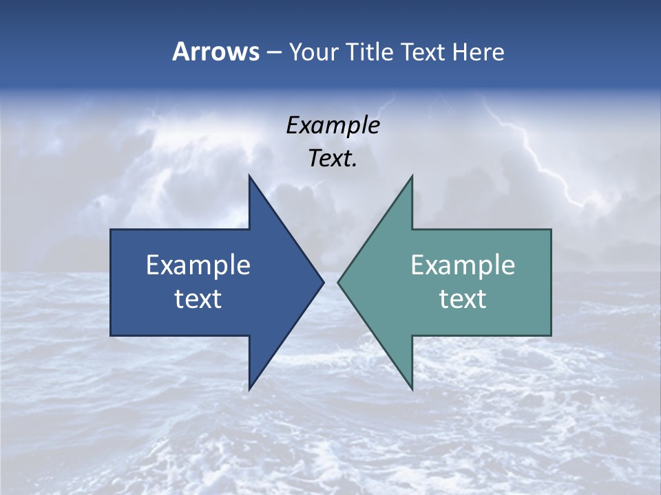 A Storm Is Coming Over The Ocean Powerpoint Template PowerPoint Template