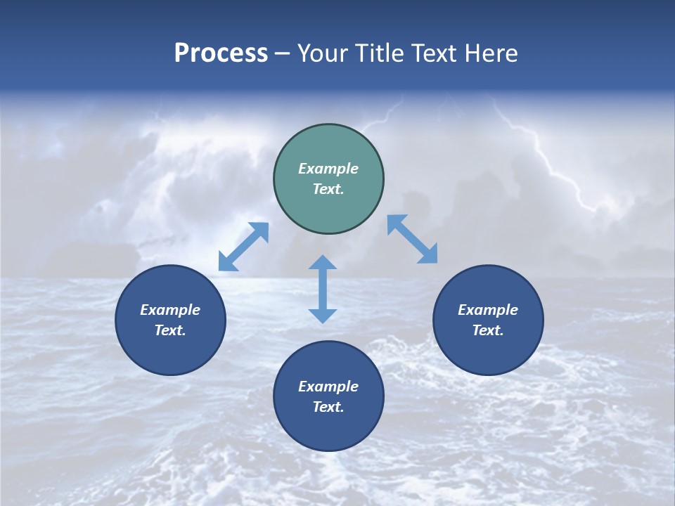 A Storm Is Coming Over The Ocean Powerpoint Template PowerPoint Template