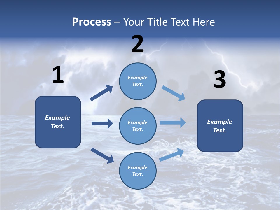 A Storm Is Coming Over The Ocean Powerpoint Template PowerPoint Template