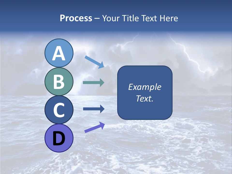 A Storm Is Coming Over The Ocean Powerpoint Template PowerPoint Template