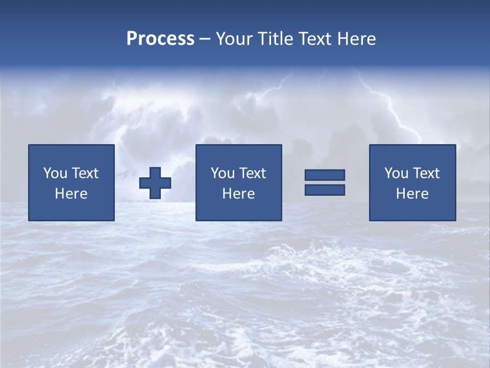 A Storm Is Coming Over The Ocean Powerpoint Template PowerPoint Template