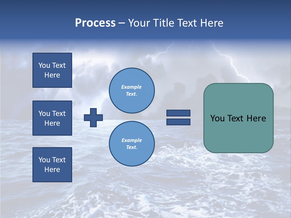A Storm Is Coming Over The Ocean Powerpoint Template PowerPoint Template