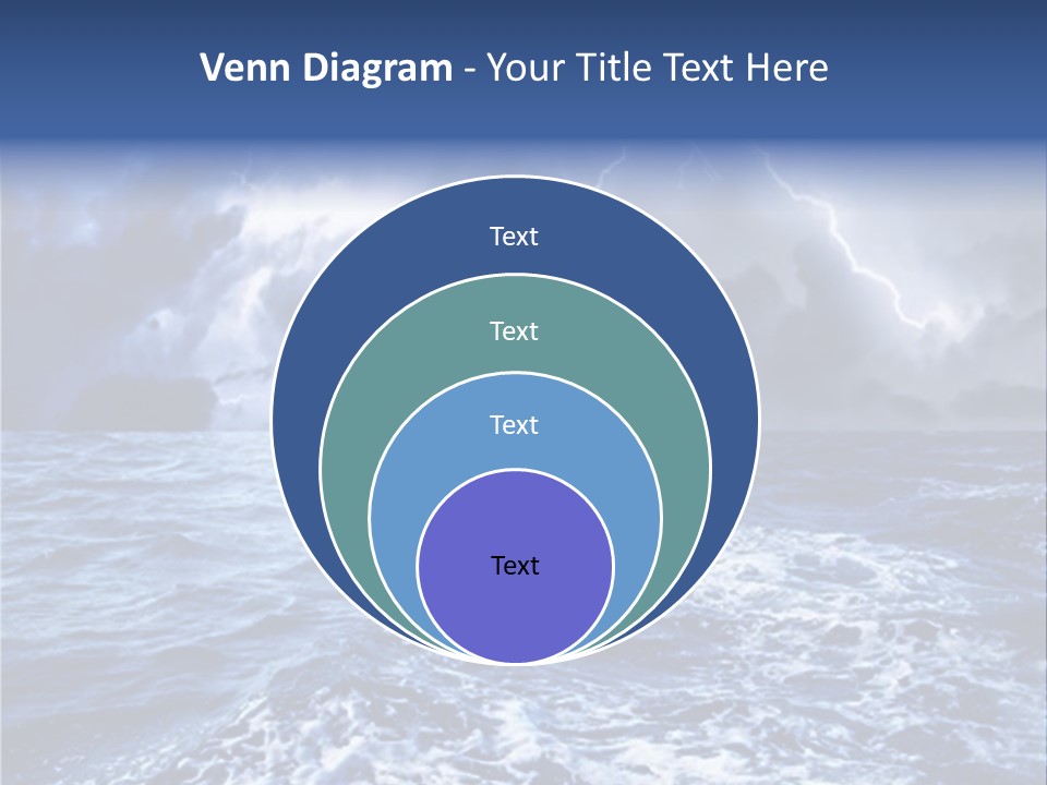 A Storm Is Coming Over The Ocean Powerpoint Template PowerPoint Template