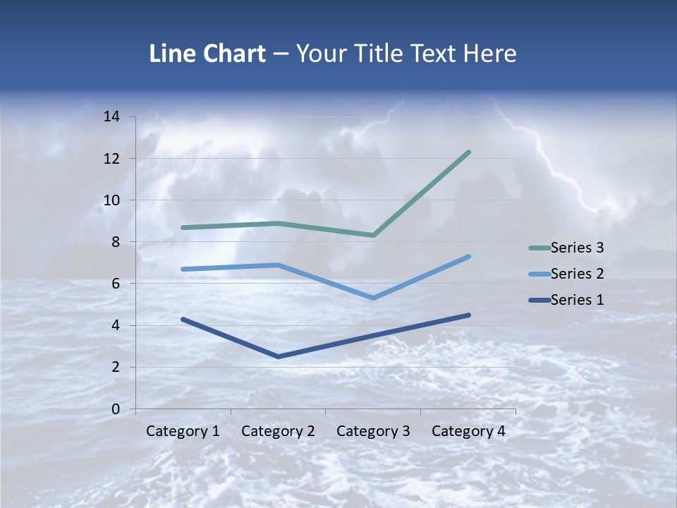 A Storm Is Coming Over The Ocean Powerpoint Template PowerPoint Template
