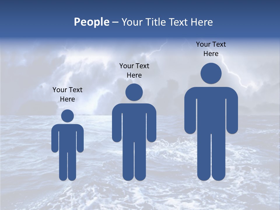 A Storm Is Coming Over The Ocean Powerpoint Template PowerPoint Template