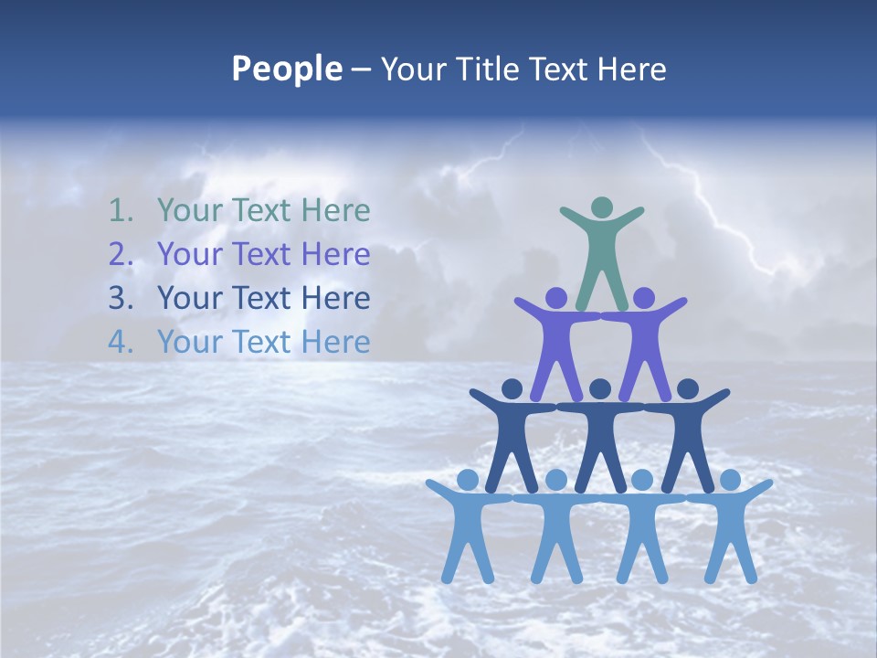 A Storm Is Coming Over The Ocean Powerpoint Template PowerPoint Template