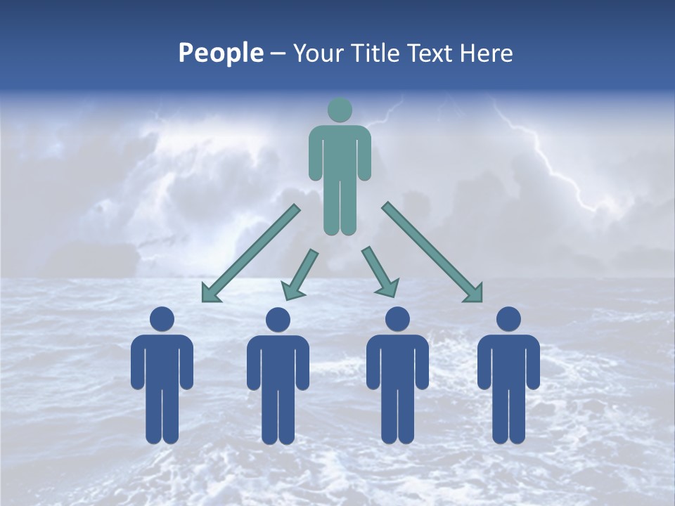 A Storm Is Coming Over The Ocean Powerpoint Template PowerPoint Template