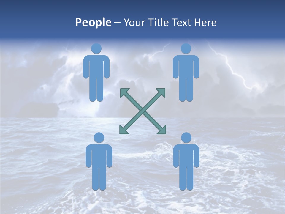 A Storm Is Coming Over The Ocean Powerpoint Template PowerPoint Template