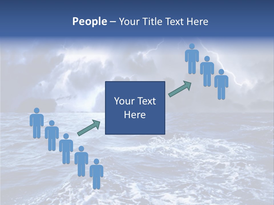 A Storm Is Coming Over The Ocean Powerpoint Template PowerPoint Template