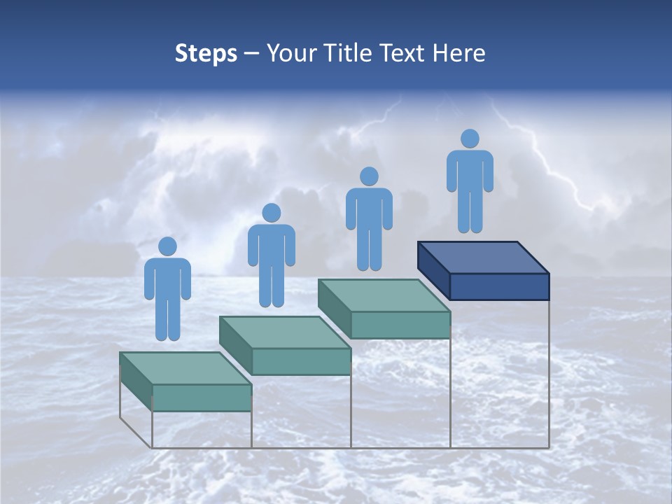 A Storm Is Coming Over The Ocean Powerpoint Template PowerPoint Template