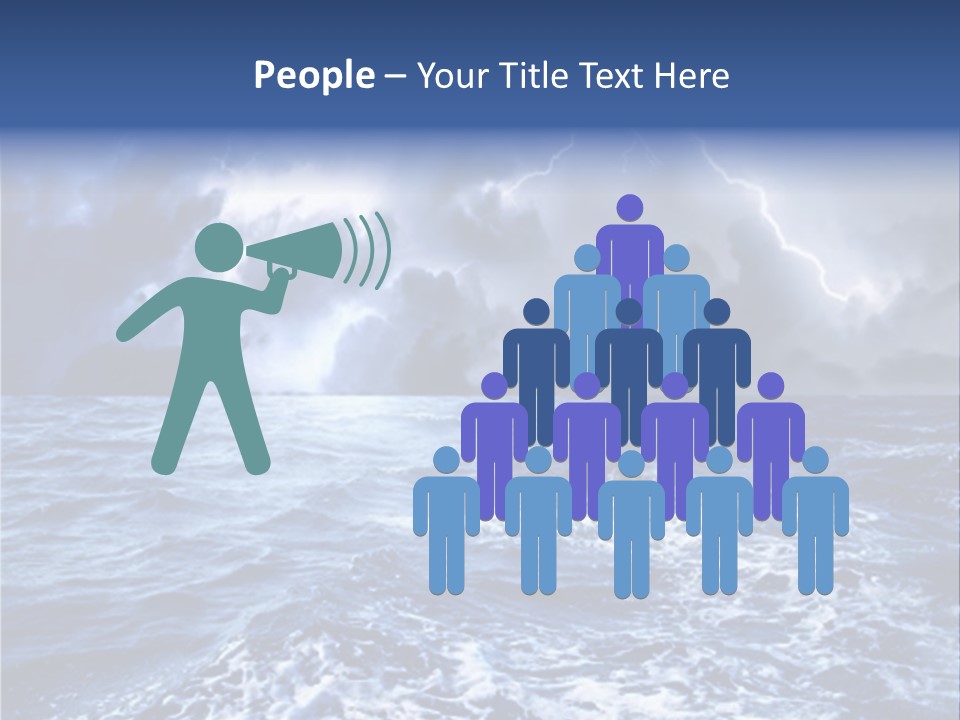 A Storm Is Coming Over The Ocean Powerpoint Template PowerPoint Template