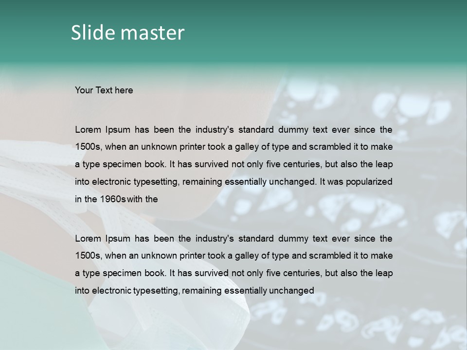 Doctor Is Looking At A X-Ray PowerPoint Template